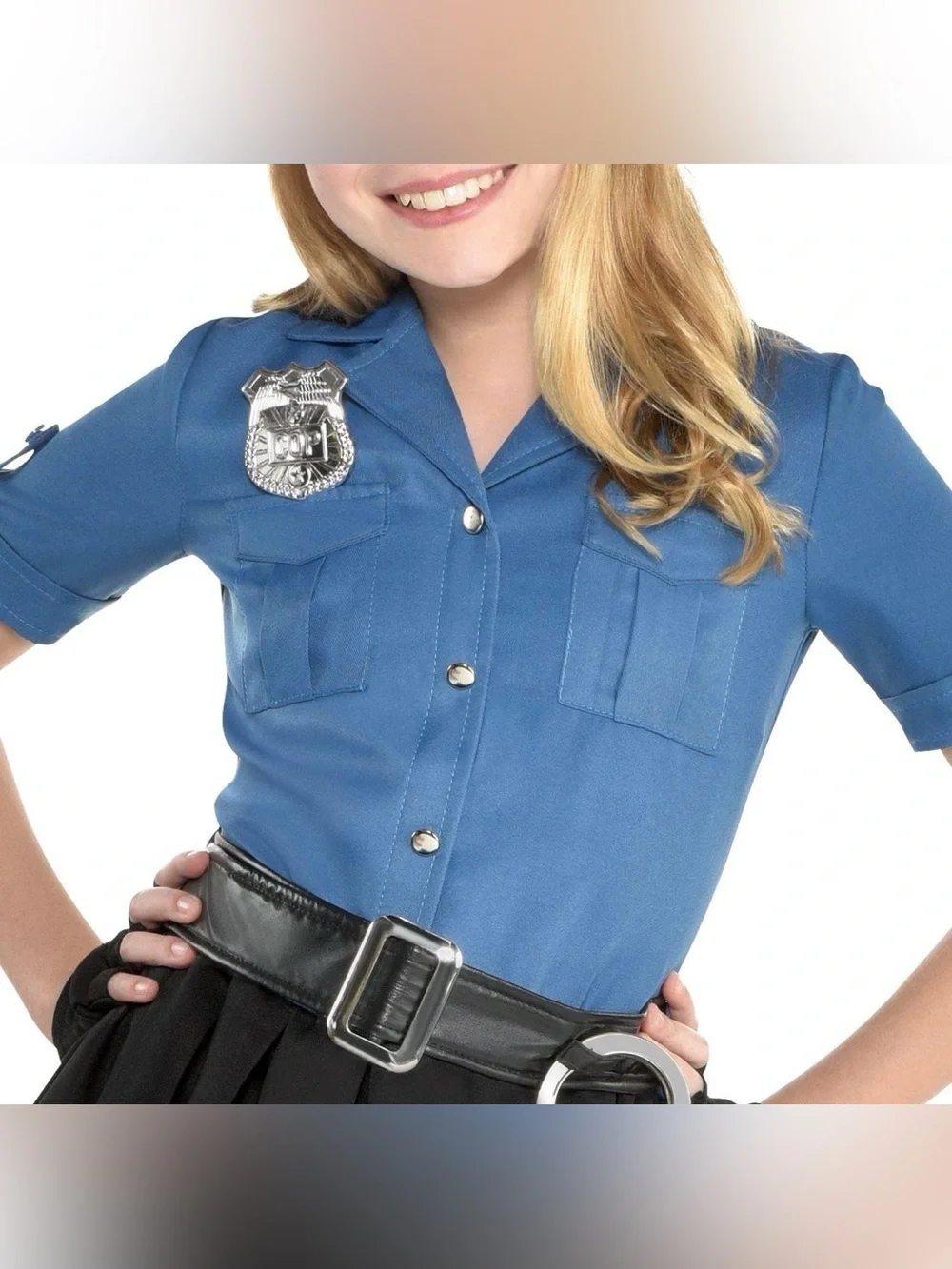 Girls Halloween Costume Cop Cutie (Size: Large 12-14)
